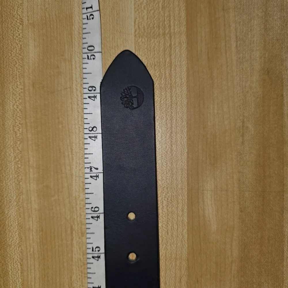 Timberland Leather Belt Blue Size 42 #BLT8